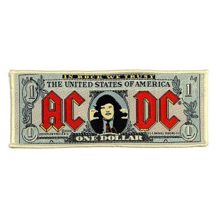 AC/DC - Bank Note Official Strip Standard Patch ***READY TO SHIP from Hong Kong***
